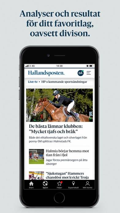 Hallandsposten App skärmdump #5