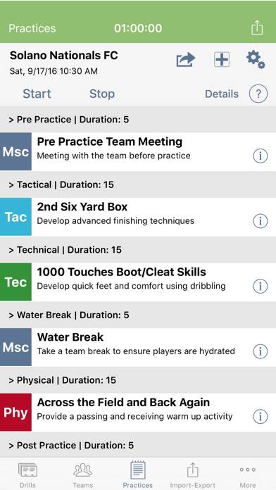 Practice Planner App screenshot #1