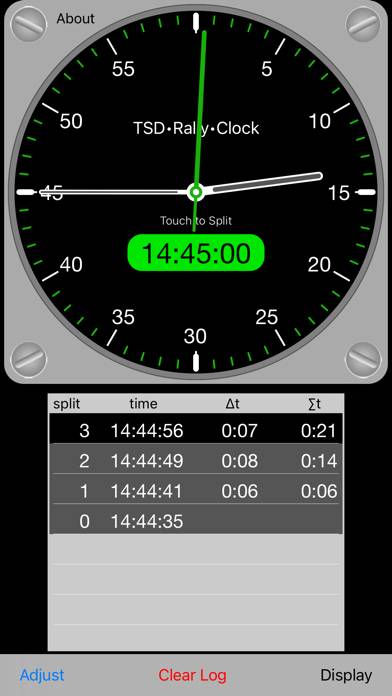TSD Rally Clock App screenshot #1