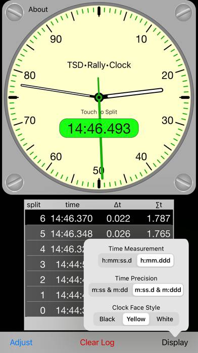 TSD Rally Clock App-Screenshot #2