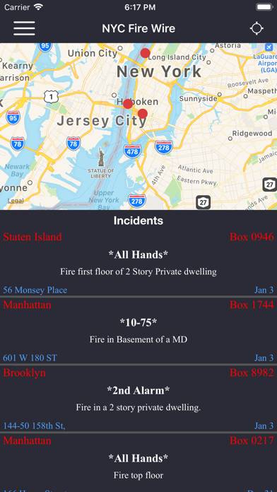 NYC Fire Wire App screenshot #1