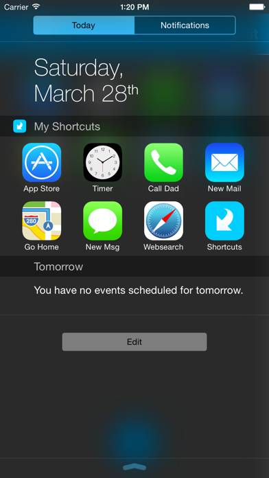 Shortcuts - For your Notification Center screenshot