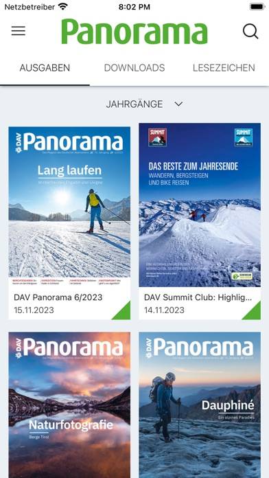 DAV Panorama App-Screenshot #1
