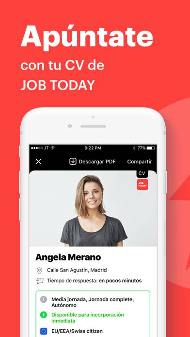 JOB TODAY: Search and hire Captura de pantalla de la aplicación #1