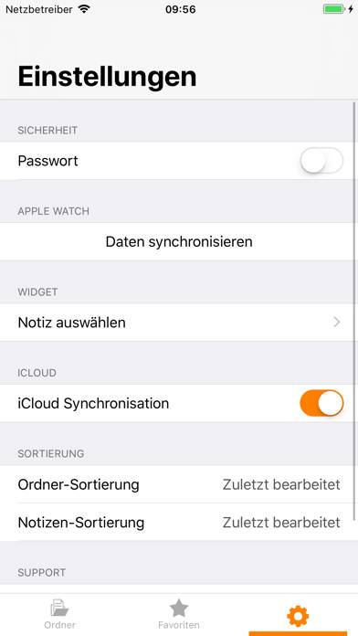 Watch Notes Schermata dell'app