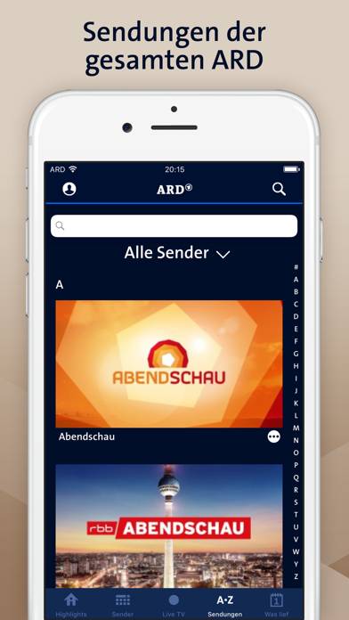 ARD Mediathek App-Screenshot #4