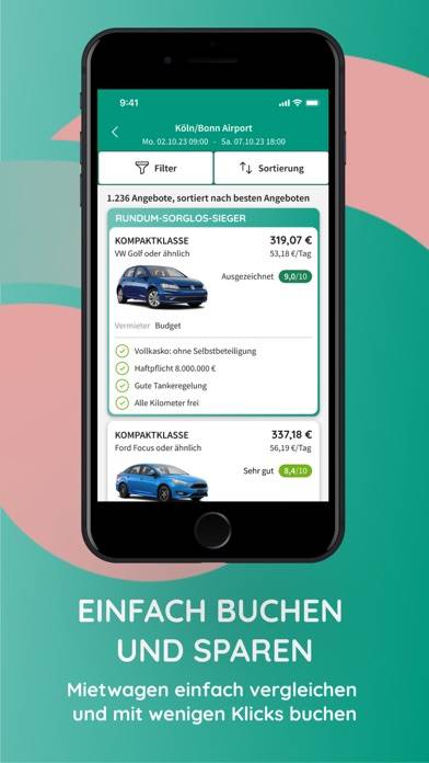 Billiger-mietwagen.de App-Screenshot #4