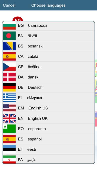 50 idiomas Captura de pantalla de la aplicación #5