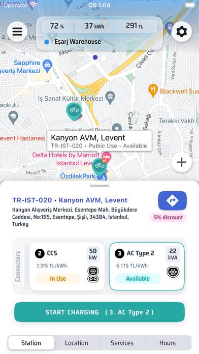 Eşarj Driver Mobile App screenshot #1