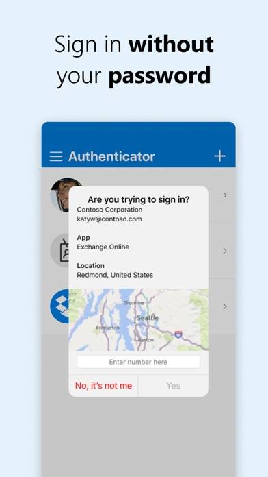 Microsoft Authenticator Schermata dell'app #4
