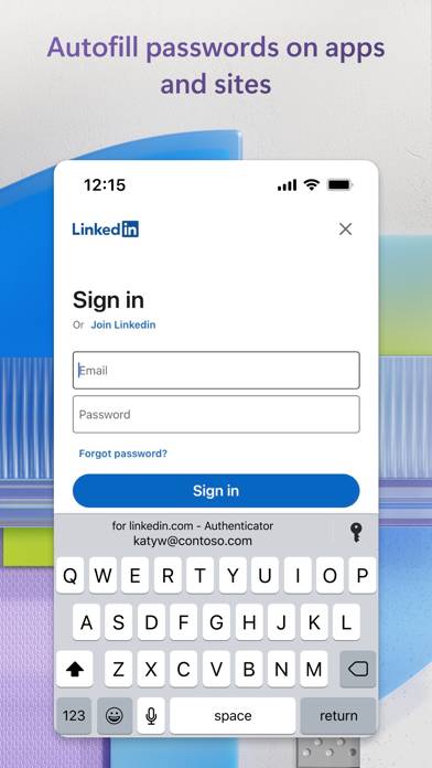 Microsoft Authenticator App-Screenshot