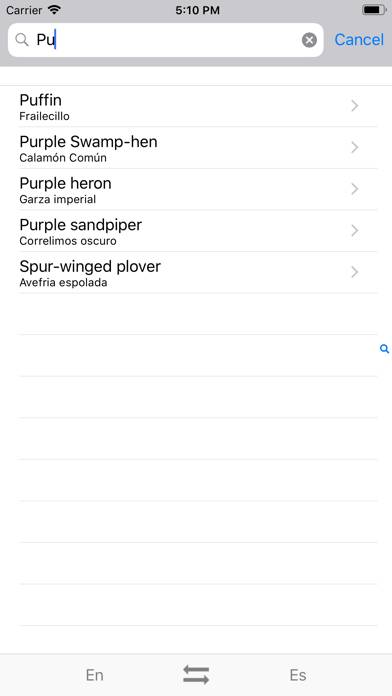 European Birds Names App screenshot #4