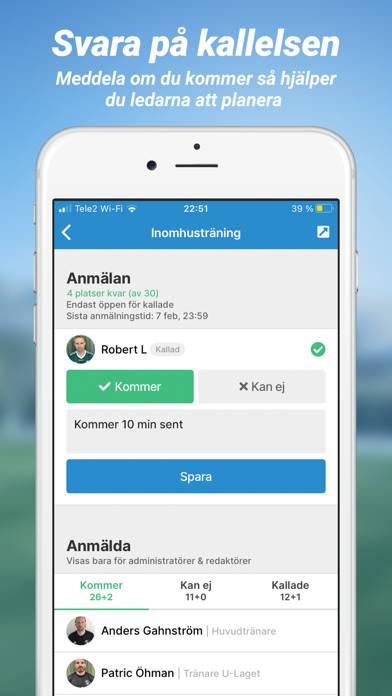 Svenskalag App skärmdump #4