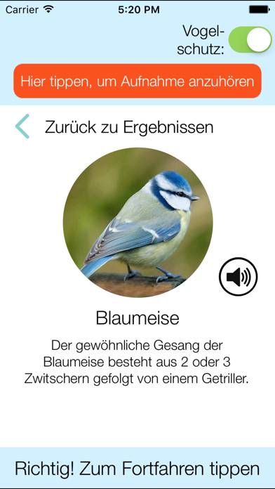 Zwitschomat App-Screenshot #2