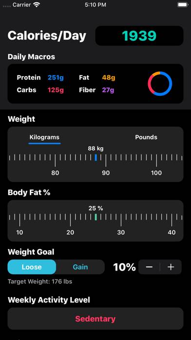 IIFYM Macro/Calorie Calculator Schermata dell'app #4