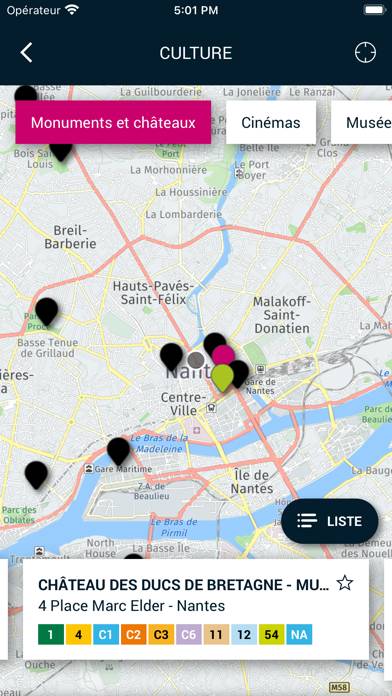 Nantes Métropole dans ma poche Capture d'écran de l'application