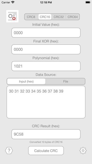 CRC Calculator screenshot