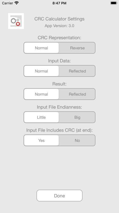CRC Calculator Captura de pantalla de la aplicación #3
