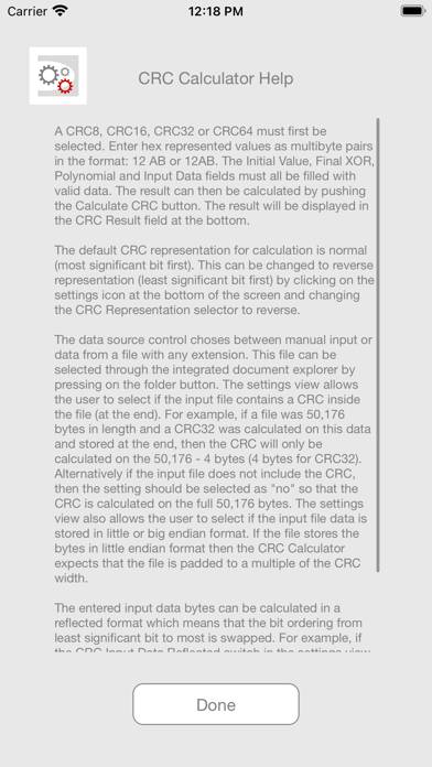 CRC Calculator Captura de pantalla de la aplicación #4
