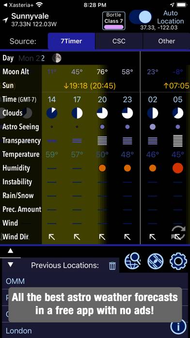 Xasteria: Astronomy Weather screenshot