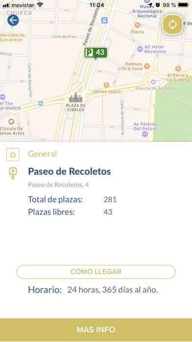 Parking Madrid App screenshot