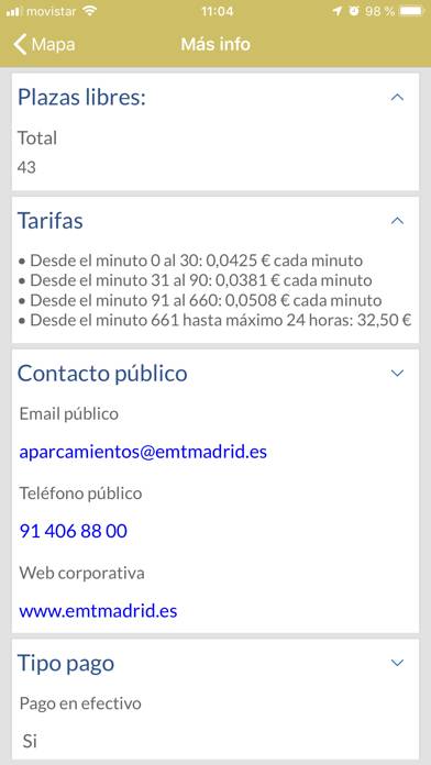 Parking Madrid Captura de pantalla de la aplicación #5