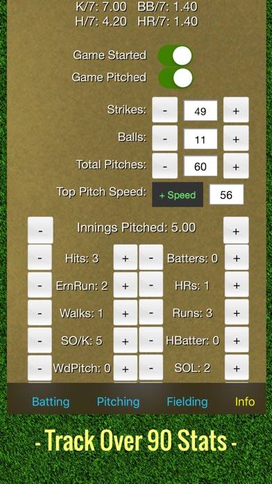 Softball Stats Tracker Pro App screenshot #2