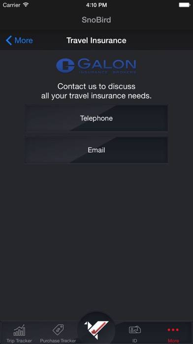 SnoBird App screenshot