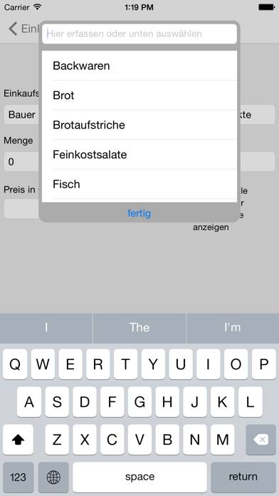FamilyList Einkaufsliste to go App-Screenshot #3