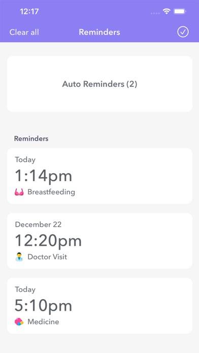 Baby Tracker: breast feeding plus App screenshot