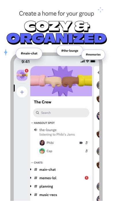 Discord – Juega y pasa el rato Captura de pantalla de la aplicación