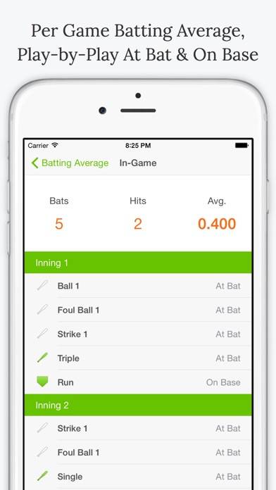 Batting Average App screenshot #2