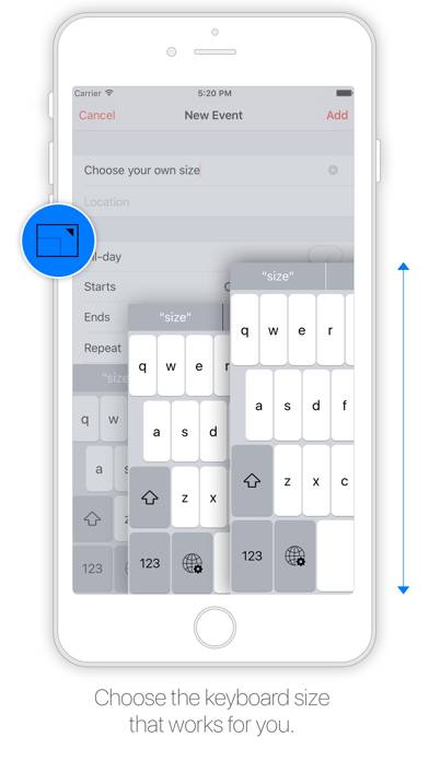 XL Keyboard Captura de pantalla de la aplicación #1