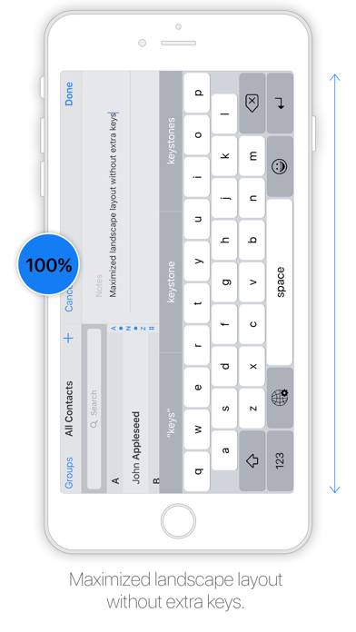 XL Keyboard Captura de pantalla de la aplicación #2