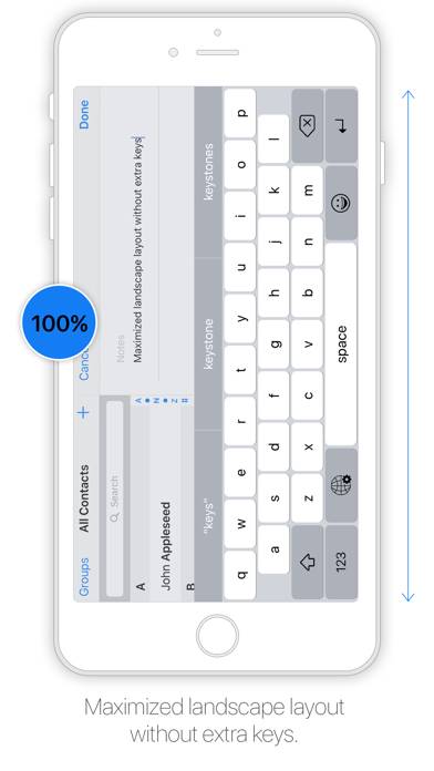 XL Keyboard Captura de pantalla de la aplicación