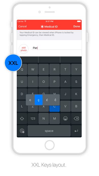 XL Keyboard Captura de pantalla de la aplicación #4
