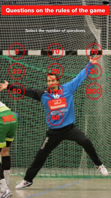 Handball Rules and Quiz Capture d'écran de l'application #4
