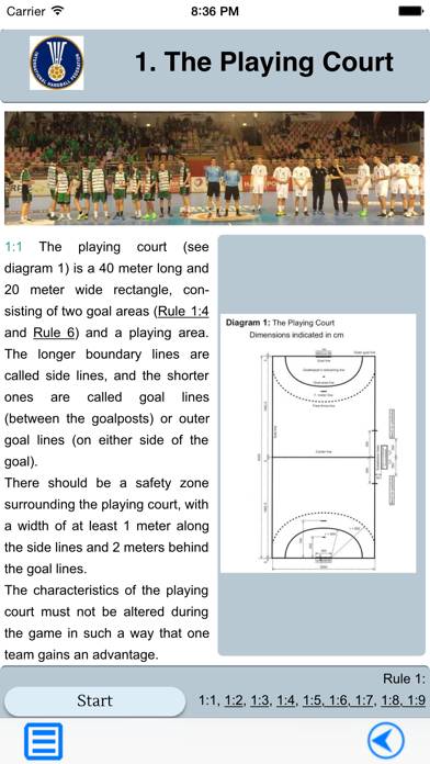 Handball Rules and Quiz App-Screenshot #5