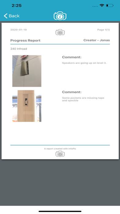 InfoPic App skärmdump