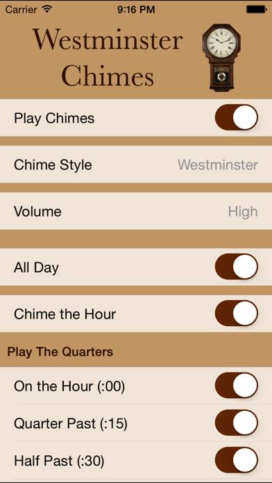 Westminster Chimes Standard Capture d'écran de l'application #1