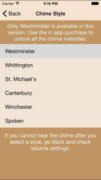 Westminster Chimes Standard App screenshot #4