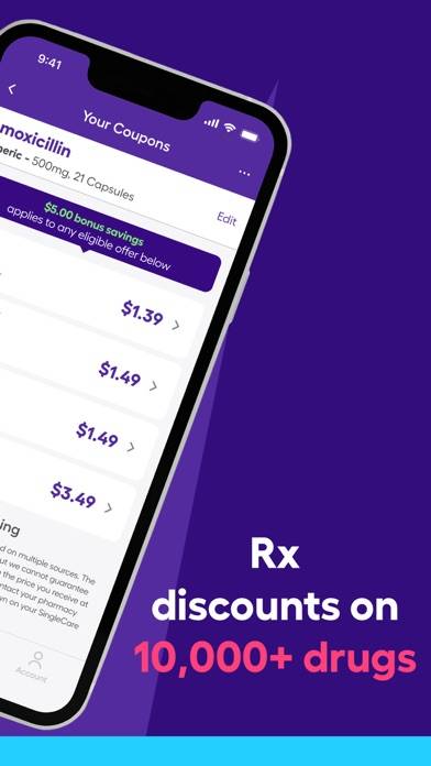 SingleCare Rx Pharmacy Coupons App screenshot