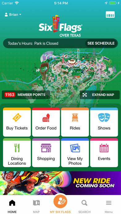 Six Flags App screenshot #1
