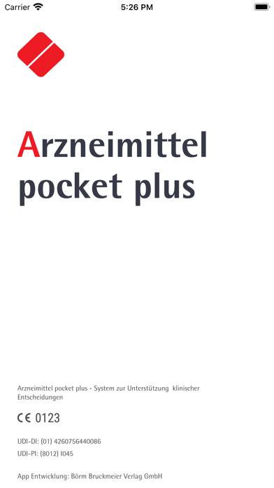 Arzneimittel pocket plus App screenshot #1
