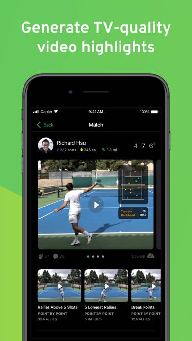 SwingVision: Tennis Pickleball Captura de pantalla de la aplicación #3