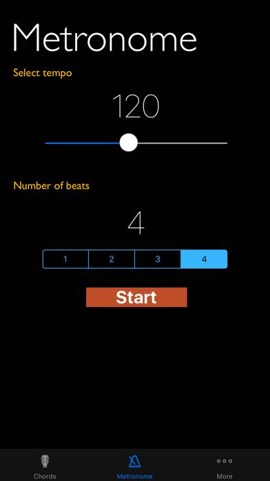 Chord Cheats & Metronome Captura de pantalla de la aplicación #2