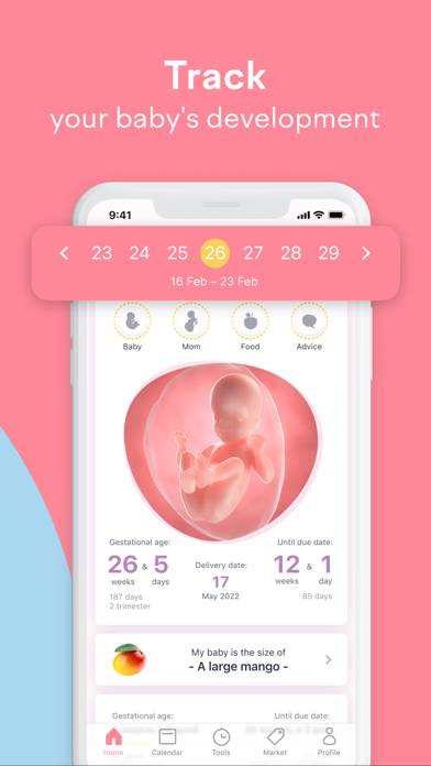 Amma: Pregnancy & Baby Tracker Captura de pantalla de la aplicación #1
