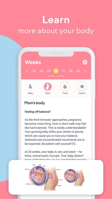 Amma: Pregnancy & Baby Tracker Captura de pantalla de la aplicación #3