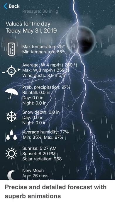 Weather XL PRO App skärmdump #2