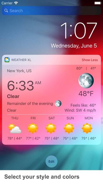 Weather XL PRO App skärmdump #3